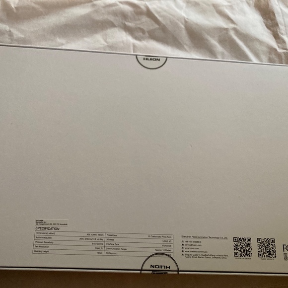 Huion WH1409 V2 Wireless Graphics Drawing Tablet Battery Frees Pen Tilt Support - Picture 8 of 16